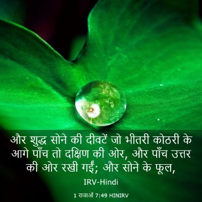 Picture 03 - 1 राजाओं 7:49 HINIRV - और शुद्ध सोने की - Bible Verse Picture