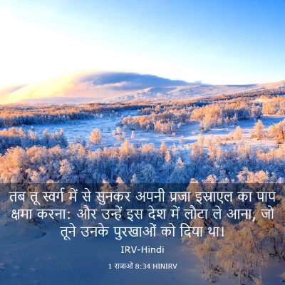 Picture 03 - 1 राजाओं 8:34 HINIRV - तब तू स्वर्ग में से - Bible Verse Picture