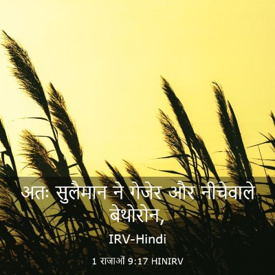 Picture 03 - 1 राजाओं 9:17 HINIRV - अतः सुलैमान ने - Bible Verse Picture