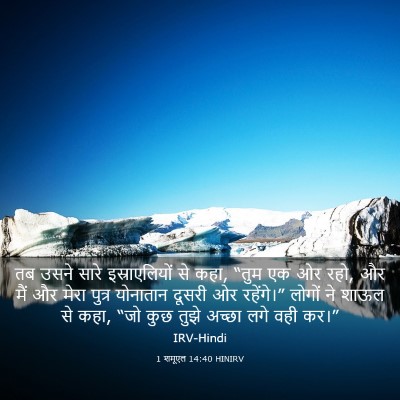 Picture 03 - 1 शमूएल 14:40 HINIRV - तब उसने सारे - Bible Verse Picture