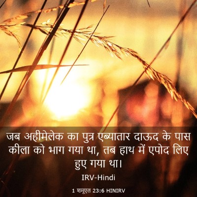 Picture 03 - 1 शमूएल 23:6 HINIRV - जब अहीमेलेक का - Bible Verse Picture