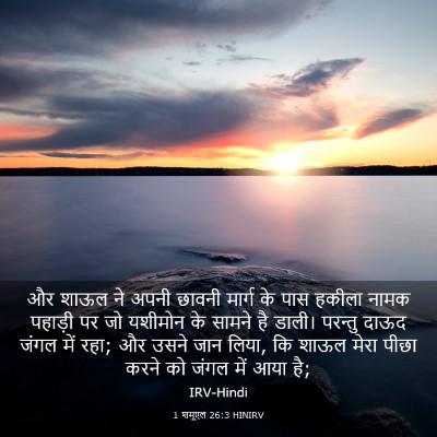Picture 03 - 1 शमूएल 26:3 HINIRV - और शाऊल ने अपनी - Bible Verse Picture
