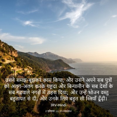 Picture 03 - 2 इतिहास 11:23 HINIRV - उसने समझ-बूझकर काम - Bible Verse Picture
