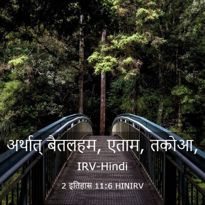 Picture 03 - 2 इतिहास 11:6 HINIRV - अर्थात् बैतलहम, - Bible Verse Picture
