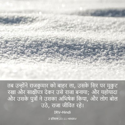 Picture 03 - 2 इतिहास 23:11 HINIRV - तब उन्होंने - Bible Verse Picture