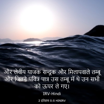 Picture 03 - 2 इतिहास 5:5 HINIRV - और लेवीय याजक - Bible Verse Picture