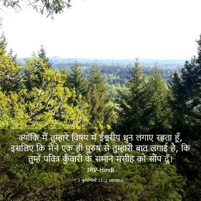 Picture 03 - 2 कुरिन्थियों 11:2 HINIRV - क्योंकि मैं - Bible Verse Picture