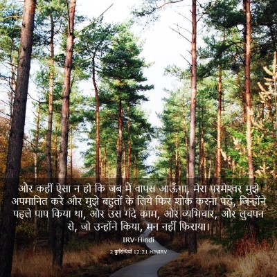 Picture 03 - 2 कुरिन्थियों 12:21 HINIRV - और कहीं ऐसा न हो कि - Bible Verse Picture