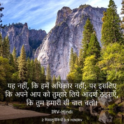 Picture 03 - 2 थिस्सलुनीकियों 3:9 HINIRV - यह नहीं, कि हमें - Bible Verse Picture
