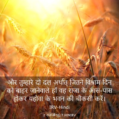 Picture 03 - 2 राजाओं 11:7 HINIRV - और तुम्हारे दो दल - Bible Verse Picture