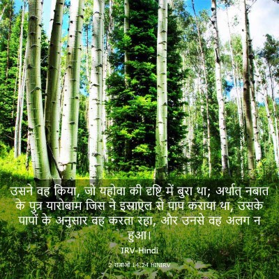 Picture 03 - 2 राजाओं 14:24 HINIRV - उसने वह किया, जो - Bible Verse Picture
