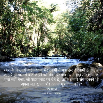 Picture 03 - 2 राजाओं 18:27 HINIRV - रबशाके ने उनसे कहा, - Bible Verse Picture