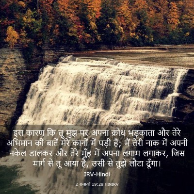 Picture 03 - 2 राजाओं 19:28 HINIRV - इस कारण कि तू मुझ - Bible Verse Picture