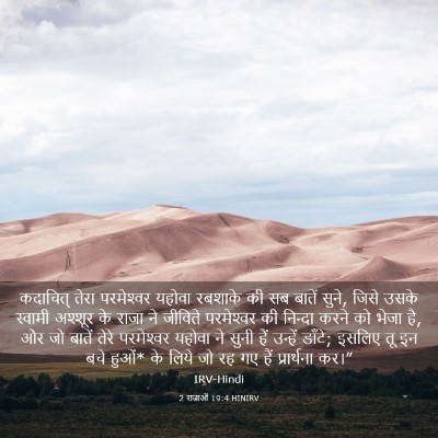 Picture 03 - 2 राजाओं 19:4 HINIRV - कदाचित् तेरा - Bible Verse Picture