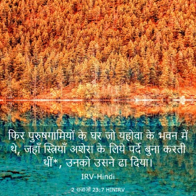 Picture 03 - 2 राजाओं 23:7 HINIRV - फिर पुरुषगामियों - Bible Verse Picture