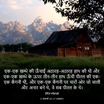Picture 03 - 2 राजाओं 25:17 HINIRV - एक-एक खम्भे की - Bible Verse Picture