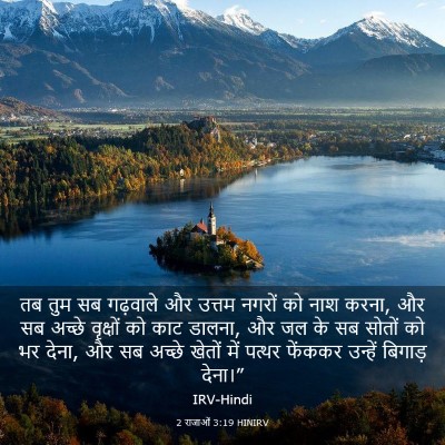 Picture 03 - 2 राजाओं 3:19 HINIRV - तब तुम सब गढ़वाले - Bible Verse Picture