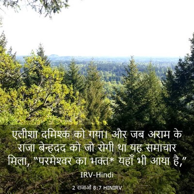 Picture 03 - 2 राजाओं 8:7 HINIRV - एलीशा दमिश्क को - Bible Verse Picture