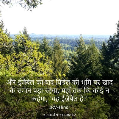 Picture 03 - 2 राजाओं 9:37 HINIRV - और ईजेबेल का शव - Bible Verse Picture