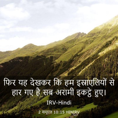 Picture 03 - 2 शमूएल 10:15 HINIRV - फिर यह देखकर कि हम - Bible Verse Picture