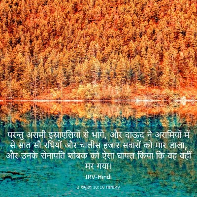 Picture 03 - 2 शमूएल 10:18 HINIRV - परन्तु अरामी - Bible Verse Picture