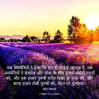 Picture 03 - 2 शमूएल 10:6 HINIRV - जब अम्मोनियों ने - Bible Verse Picture