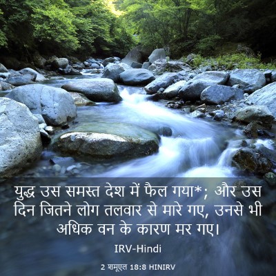 Picture 03 - 2 शमूएल 18:8 HINIRV - युद्ध उस समस्त देश - Bible Verse Picture