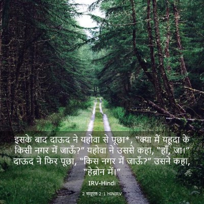 Picture 03 - 2 शमूएल 2:1 HINIRV - इसके बाद दाऊद ने - Bible Verse Picture