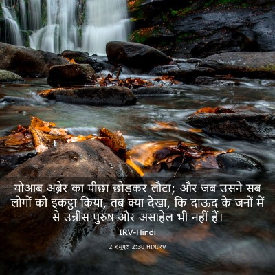 Picture 03 - 2 शमूएल 2:30 HINIRV - योआब अब्नेर का - Bible Verse Picture