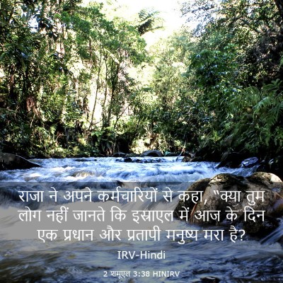 Picture 03 - 2 शमूएल 3:38 HINIRV - राजा ने अपने - Bible Verse Picture