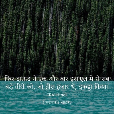 Picture 03 - 2 शमूएल 6:1 HINIRV - फिर दाऊद ने एक और - Bible Verse Picture