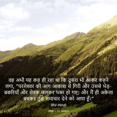 Picture 03 - अय्यूब 1:16 HINIRV - वह अभी यह कह ही रहा - Bible Verse Picture