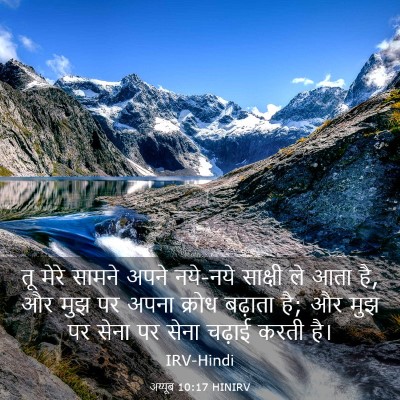 Picture 03 - अय्यूब 10:17 HINIRV - तू मेरे सामने अपने - Bible Verse Picture