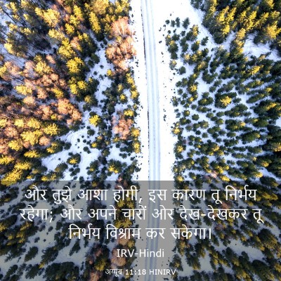 Picture 03 - अय्यूब 11:18 HINIRV - और तुझे आशा होगी, - Bible Verse Picture