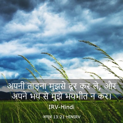 Picture 03 - अय्यूब 13:21 HINIRV - अपनी ताड़ना मुझसे - Bible Verse Picture