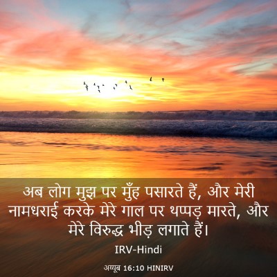 Picture 03 - अय्यूब 16:10 HINIRV - अब लोग मुझ पर मुँह - Bible Verse Picture