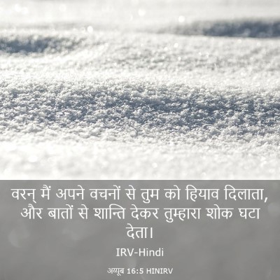 Picture 03 - अय्यूब 16:5 HINIRV - वरन् मैं अपने - Bible Verse Picture