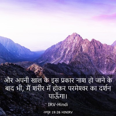 Picture 03 - अय्यूब 19:26 HINIRV - और अपनी खाल के इस - Bible Verse Picture