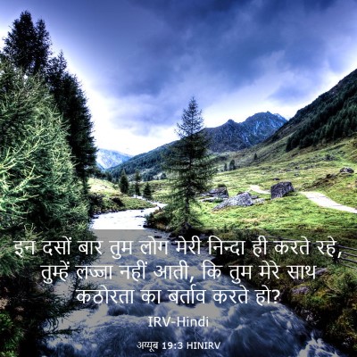 Picture 03 - अय्यूब 19:3 HINIRV - इन दसों बार तुम लोग - Bible Verse Picture