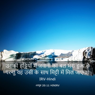 Picture 03 - अय्यूब 20:11 HINIRV - उसकी हड्डियों में - Bible Verse Picture