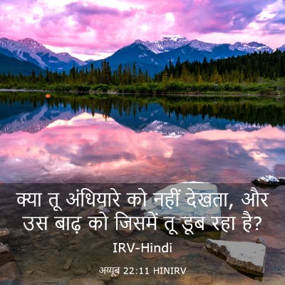 Picture 03 - अय्यूब 22:11 HINIRV - क्या तू अंधियारे - Bible Verse Picture