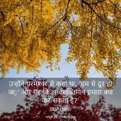 Picture 03 - अय्यूब 22:17 HINIRV - उन्होंने - Bible Verse Picture