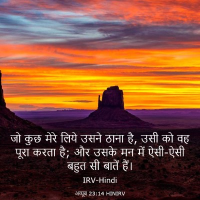 Picture 03 - अय्यूब 23:14 HINIRV - जो कुछ मेरे लिये - Bible Verse Picture