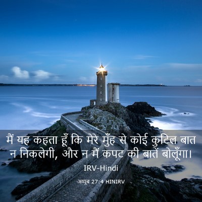 Picture 03 - अय्यूब 27:4 HINIRV - मैं यह कहता हूँ कि - Bible Verse Picture