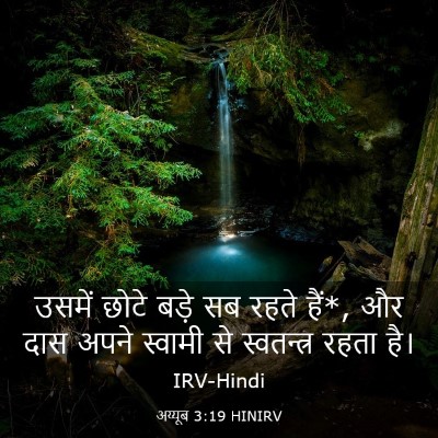 Picture 03 - अय्यूब 3:19 HINIRV - उसमें छोटे बड़े सब - Bible Verse Picture
