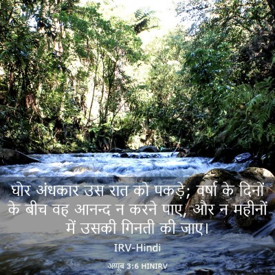 Picture 03 - अय्यूब 3:6 HINIRV - घोर अंधकार उस रात - Bible Verse Picture