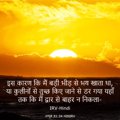 Picture 03 - अय्यूब 31:34 HINIRV - इस कारण कि मैं बड़ी - Bible Verse Picture