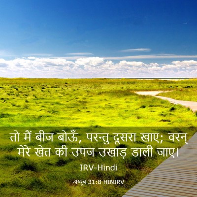 Picture 03 - अय्यूब 31:8 HINIRV - तो मैं बीज बोऊँ, - Bible Verse Picture