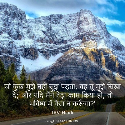 Picture 03 - अय्यूब 34:32 HINIRV - जो कुछ मुझे नहीं - Bible Verse Picture