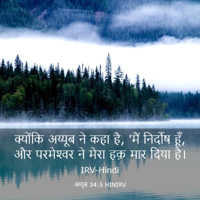 Picture 03 - अय्यूब 34:5 HINIRV - क्योंकि अय्यूब ने - Bible Verse Picture